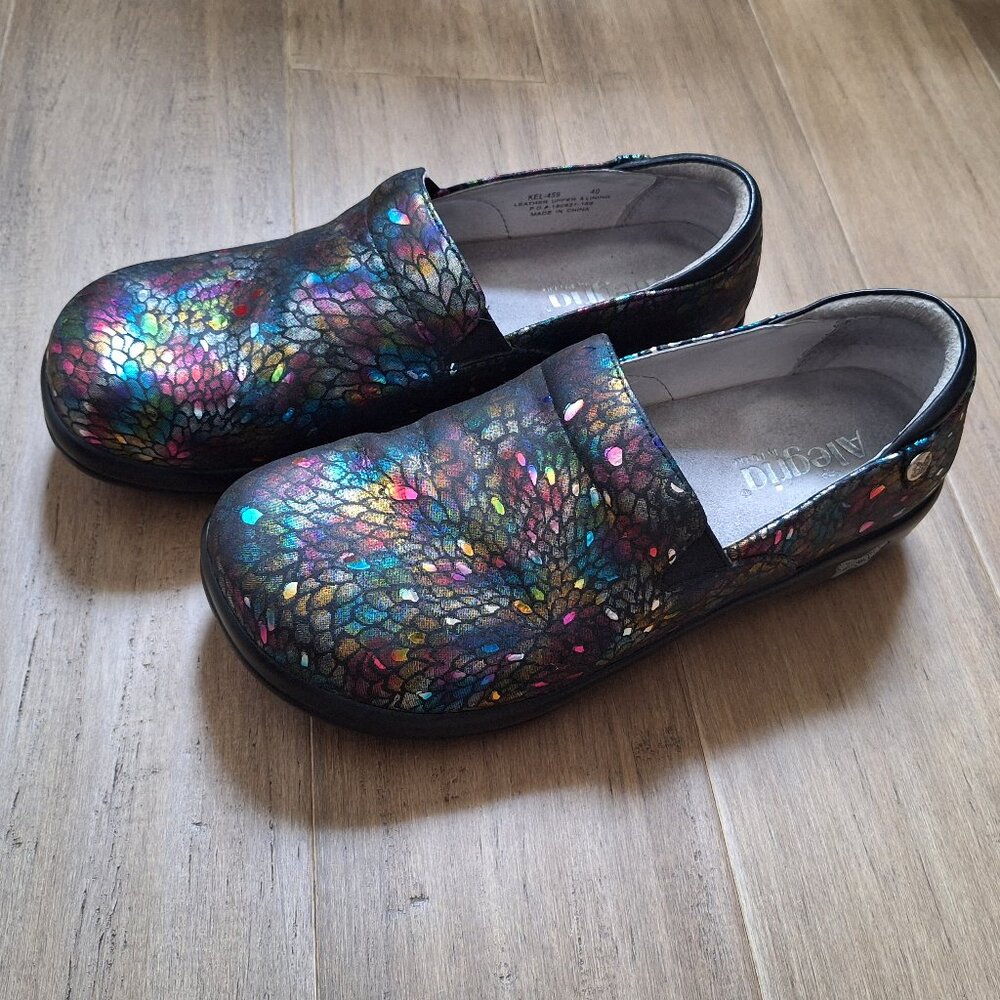 Alegria Keli Minnow Rainbow EU 40 US 9.5/10 Nursing Medical Skid resistant shoes - Picture 3 of 13